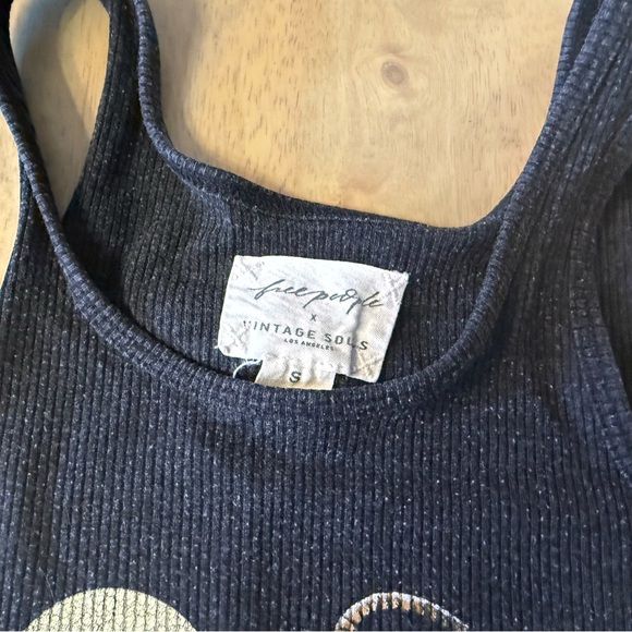 Free People Tiger Moon Tank, Black, S - Picture 5 of 9